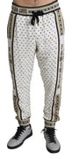 White DG Love Studded Trouser Sweatpants