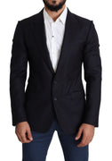 Black Wool Slim Fit Men Coat NAPOLI  Blazer