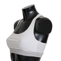 White Cotton Sport Stretch Bra Underwear