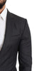 Black Wool Single Breasted Coat MARTINI Blazer