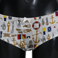 Underwear Sailor Print Silk Bottoms