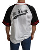 Multicolor King Royal DG Baseball Jersey Striped T-shirt