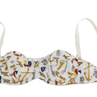 White Balconcino Sailor Print Underwear