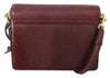 Bordeaux Leather LUCIA Shoulder Messenger Purse Bag