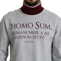 Gray Homo Sum Turtleneck Pullover Sweater