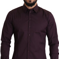 Purple Cotton Stretch Formal SICILIA Dress Shirt