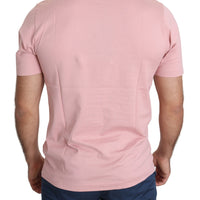 Pink #DGLove Crown Print Cotton T-shirt