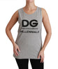 Gray DG Millennial Sleeveless Cotton T-shirt