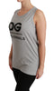 Gray DG Millennial Sleeveless Cotton T-shirt