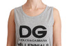 Gray DG Millennial Sleeveless Cotton T-shirt