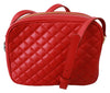 Men Patch Shoulder Purse Leather Quilted GLAM Bag