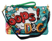 Multicolor Cartoon Sequined Handbag Clutch Purse Bag