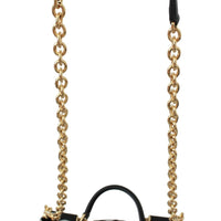 Dolce & Gabbana Black White Zebra Fur Handbag Sling Purse SICILY Bag