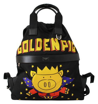 Black Super Pig of the Year Backpack Bag