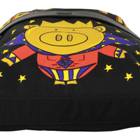 Black Super Pig of the Year Backpack Bag