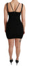 Black Stretch Sheath Bodycon Mini Dress