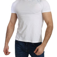 White Cotton Stretch Top Beachwear T-shirt