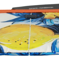 Multicolor Lemon Print Hand Pouch Purse