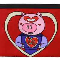 Red Super Pig DG Love Print Hand Pouch Purse