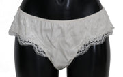 White Silk Slip Lingerie Bottoms Underwear