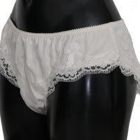 White Silk Slip Lingerie Bottoms Underwear