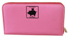 Pink Year Of The Pig Continental Clutch Leather Wallet