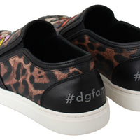 Leather Leopard #dgfamily Loafers Shoes