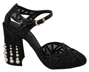 Black Leather Strap Sandals Shoes