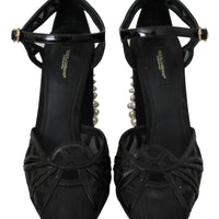 Black Leather Strap Sandals Shoes