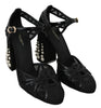 Black Leather Strap Sandals Shoes