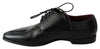 Black Leather Derby Dress Mens Shoes