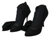 Black Tulle Stretch Knee Socks Boots Shoes