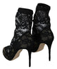 Black Lace Taormina High Heel Shoes Pumps