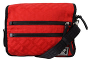 Red Nylon Crossbody Bag