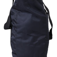 Blue Nylon Tote Bag
