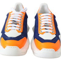 Diamond Blue Orange Leather Sneaker