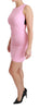 Pink Bodycon Stretch Sheath Mini Dress