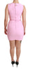 Pink Bodycon Stretch Sheath Mini Dress