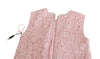 Pink Floral Lace Shift Gown Mini Dress