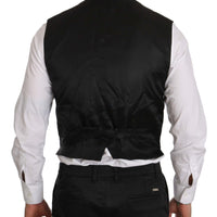Black Formal Dress Waistcoat Gillet Vest