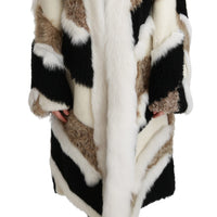 Sheep Fur Shearling Cape Jacket Coat