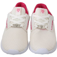 White Pink Polyester Becky Sneakers Shoes