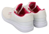 White Pink Polyester Becky Sneakers Shoes