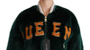 Green Queen Faux Fur Bomber Coat Jacket