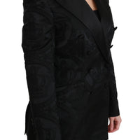 Black Crown Double Breasted Coat Jacket