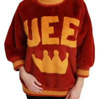 Red Queen Crown Pullover Women Sweater