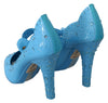 Blue Floral Crystal CINDERELLA Heels Shoes