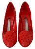 Red Floral Crystal CINDERELLA Heels Shoes