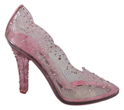 Pink Crystal Floral Heels  CINDERELLA Shoes