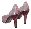 Pink Crystal Floral Heels  CINDERELLA Shoes